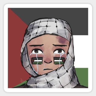 Free Palestine Illustration Sticker